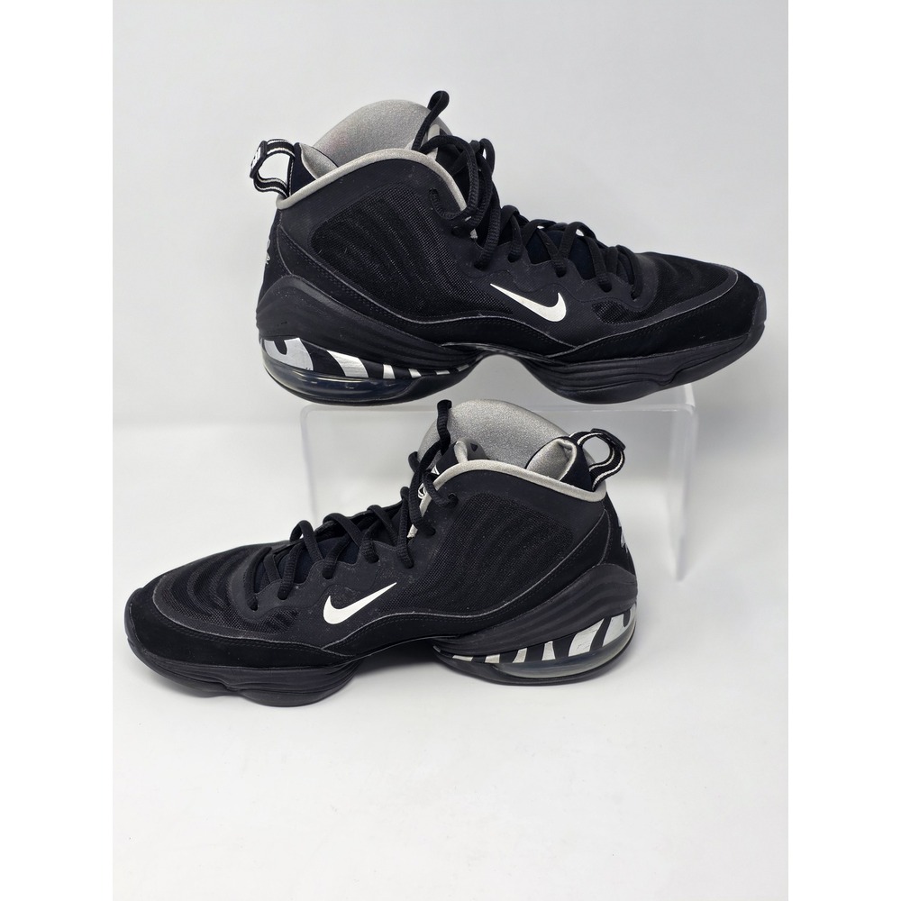 Nike Air Penny 5 Tiger Striped Mens 9 Black Silver CZ8782-001 Penny Hardaway